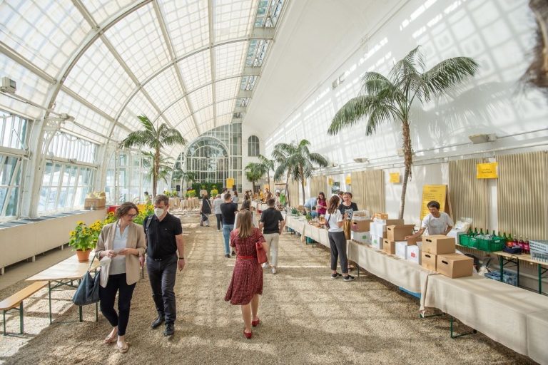 Bauernmarkt unter Palmen in Kooperation mit den Österreichischen Bundesgärten